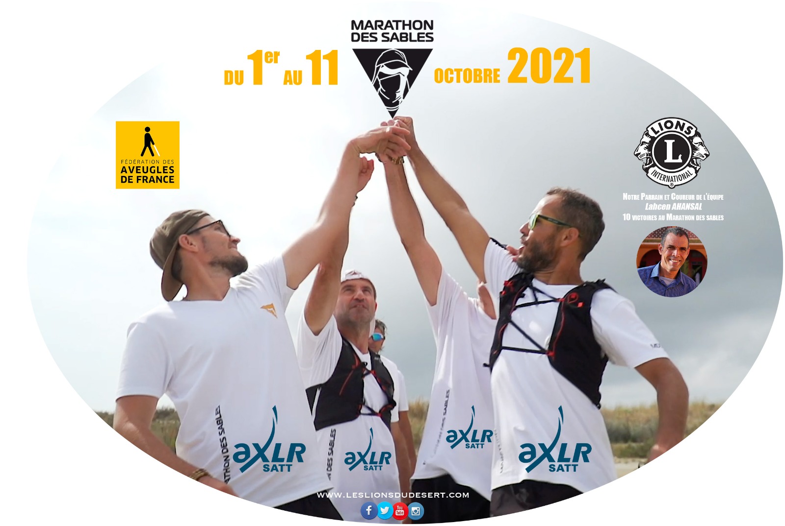 Les Lions du Désert, une équipe inclusive d'athlètes engagés dans le 35ème MARATHON DES SABLES 2021